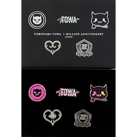 Tokoyami Towa Virtual YouTuber Hololive Pin Button 5 Types 1 Million Anniv [USED]