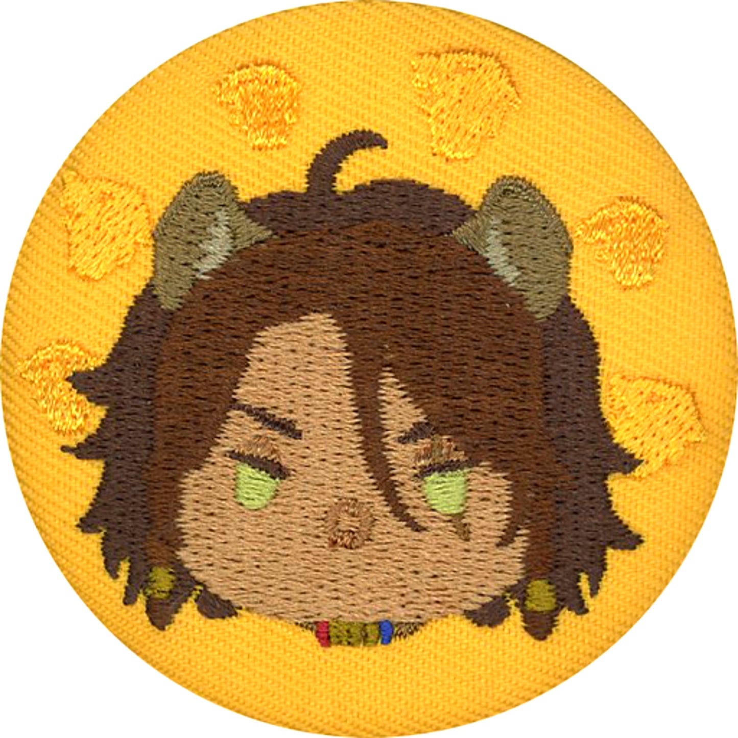 Leona Kingscholar Disney Twisted-Wonderland Embroidery Button LINE Tsum Tsum Art ANIPLEX+ Limited [USED]