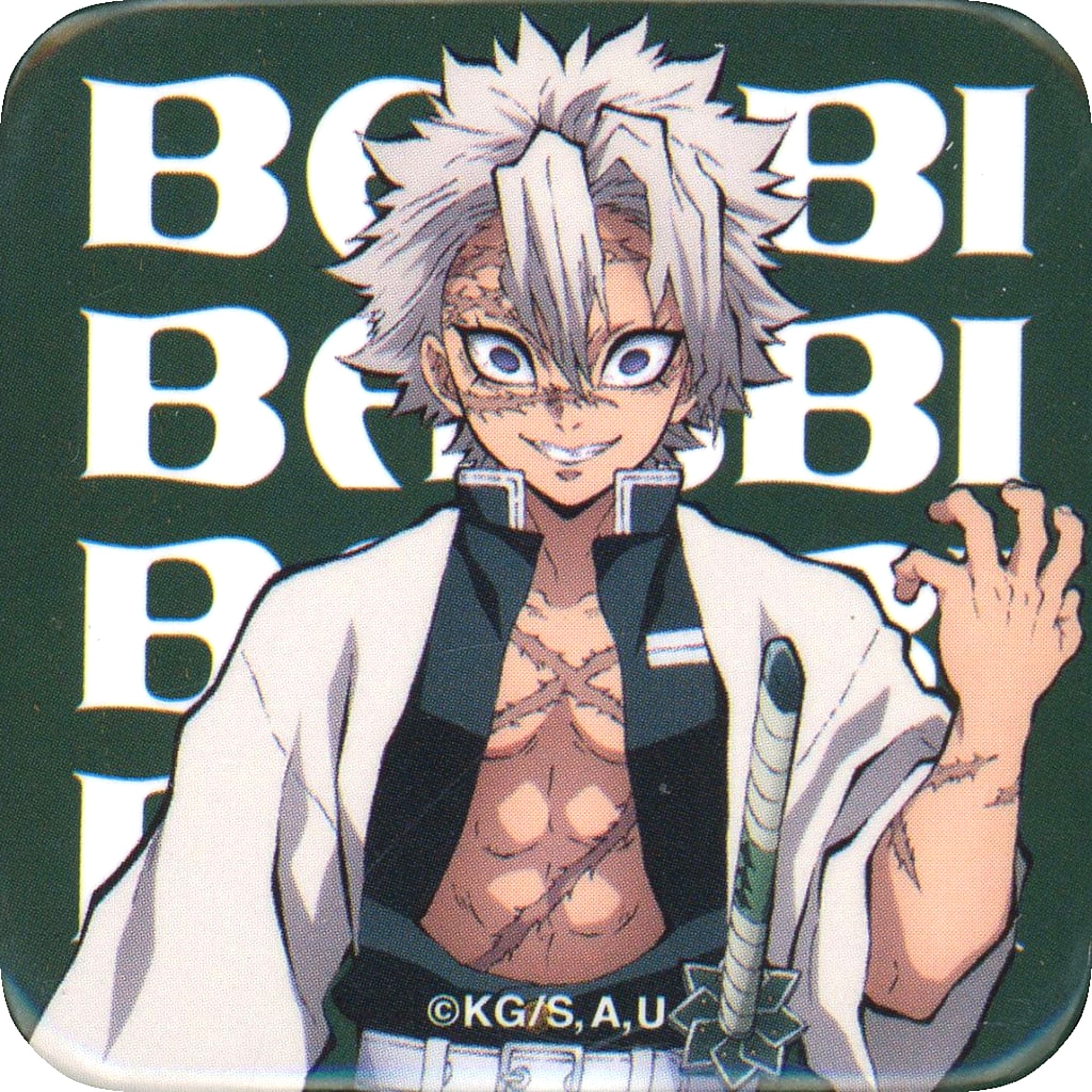 Sanemi Shinazugawa Single Demon Slayer x BABBI Special Gift Bundle Button [USED]