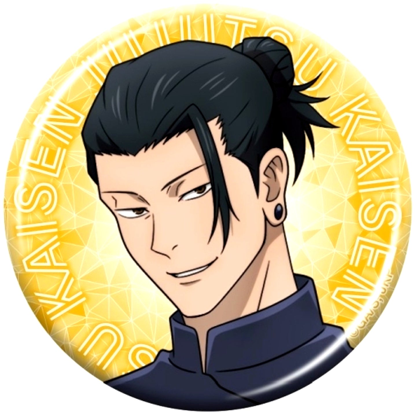 Suguru Geto Jujutsu Kaisen Season 2 Kaigyoku Tamaori Metal Chara Badge Collection [USED]