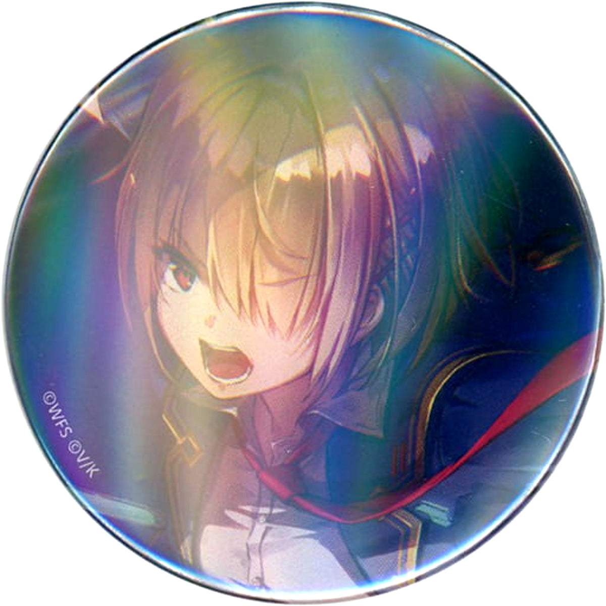 Heaven Burns Red Ruka Kayamori Trading Hologram Can Badge Campaign in Gigo 2023 Limited Buttons [USED]