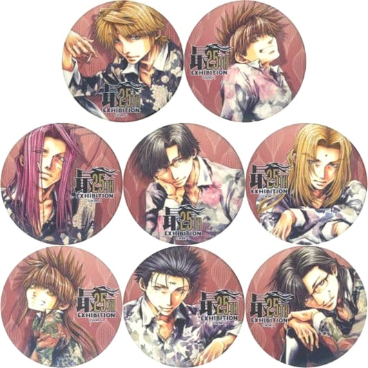 Genjo Sanzo & Others Saiyuki All 8 Types Set Random Button 25th Exhibition Limited [USED]