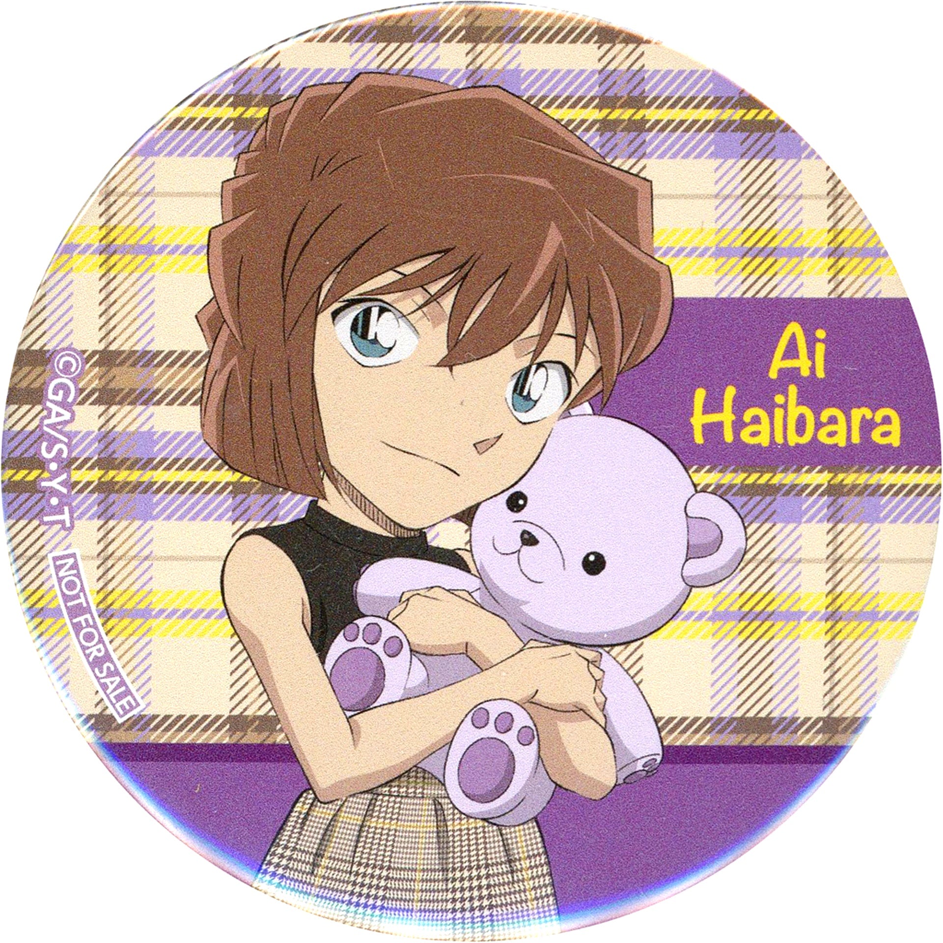 Ai Haibara Full Body Original Button Detective Conan x Namco Campaign 2023 Vol.2 Crane Game Play Bonus Item [USED]