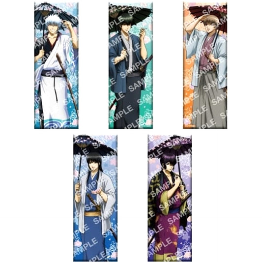 Gintoki Sakata & Others Gintama All 5 Types Set Long Button Collection [USED]