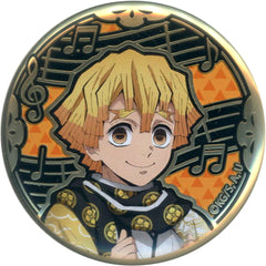 Demon Slayer: Kimetsu no Yaiba Zenitsu Agatsuma Relief Metal Can Badge Orchestra Concert: Kimetsu no Kanade Yuukaku-hen Limited Buttons [USED]