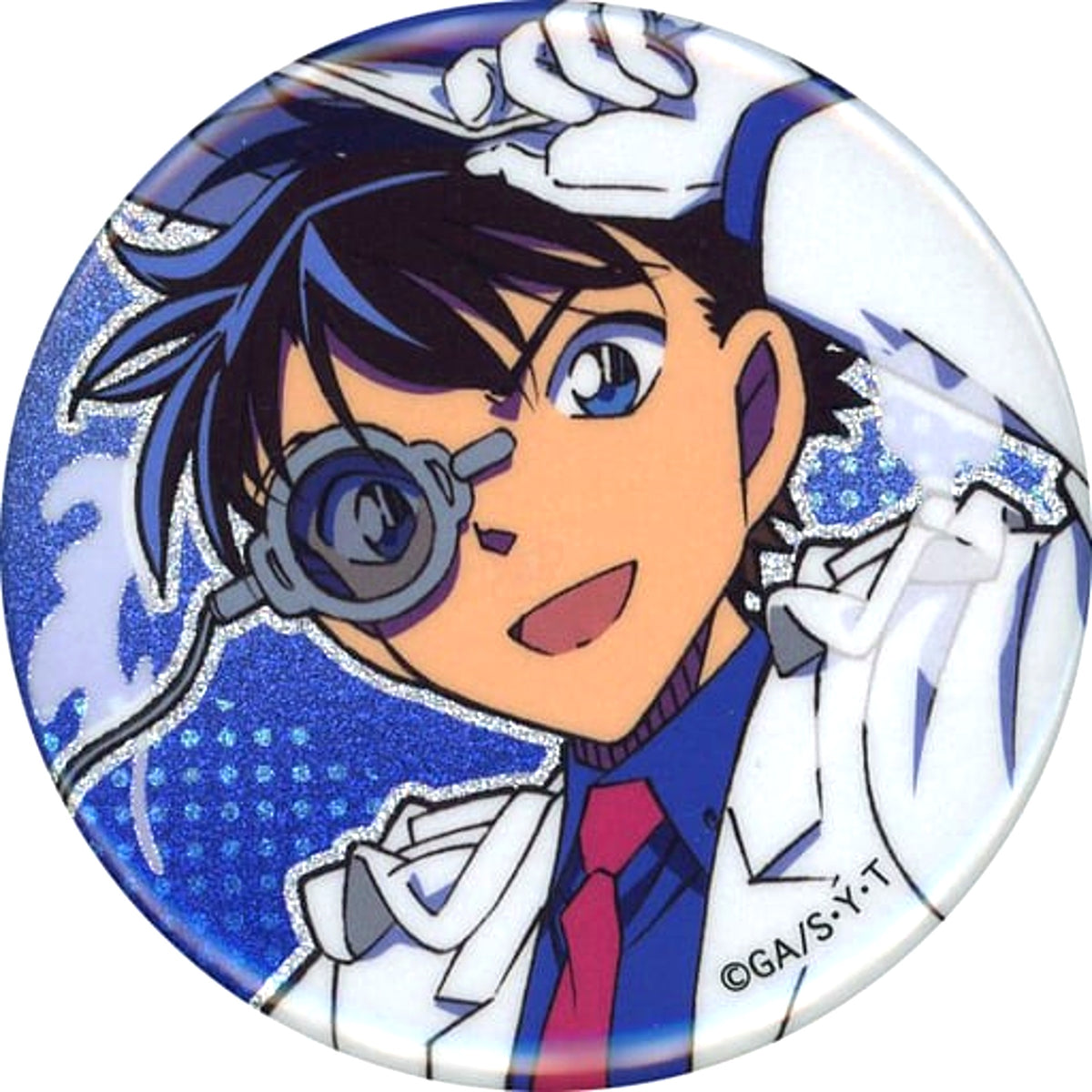 A. Kaito Kid Detective Conan Trading Glitter Button Seven & i Limited [USED]