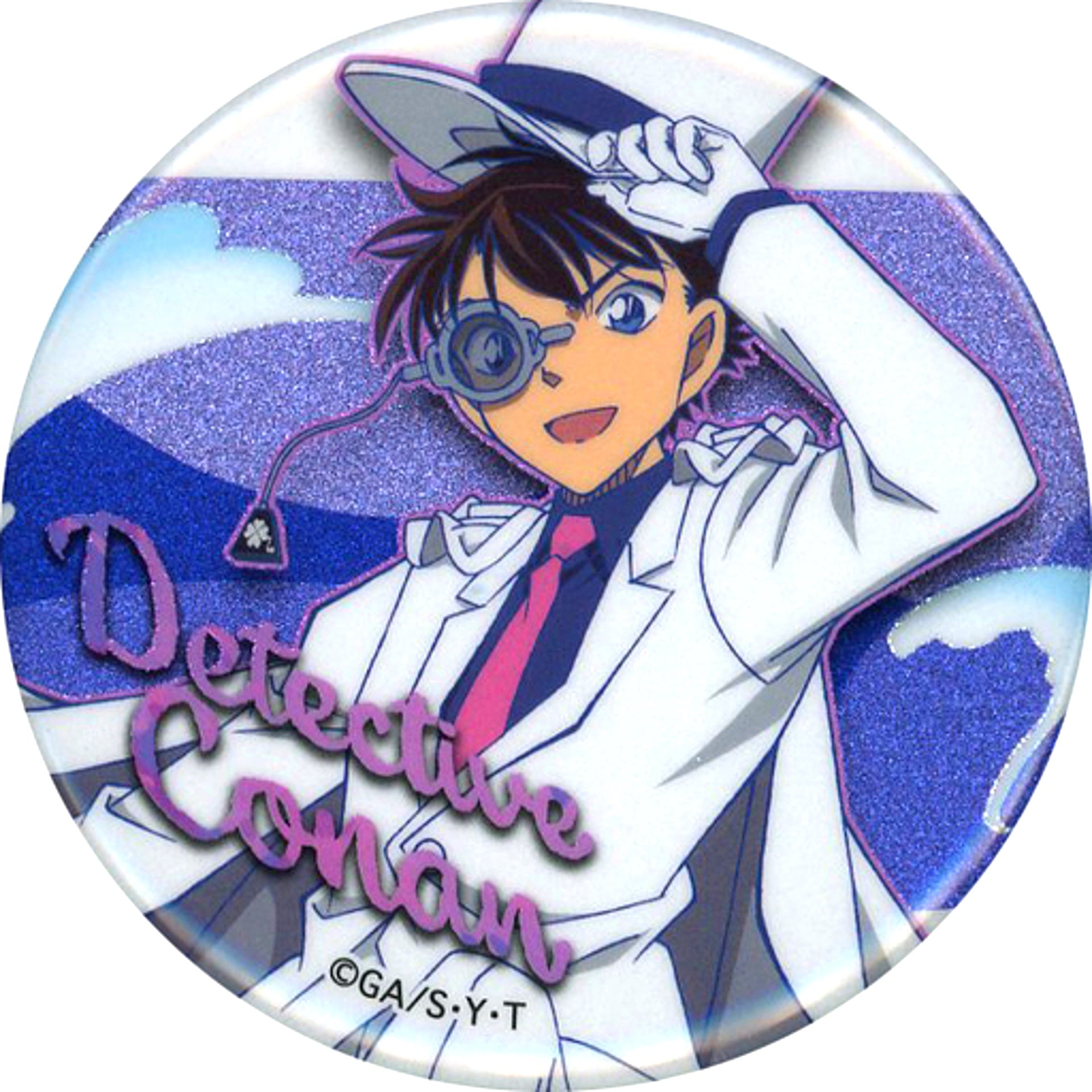 B. Kaito Kid Detective Conan Trading Glitter Button Seven & i Limited [USED]