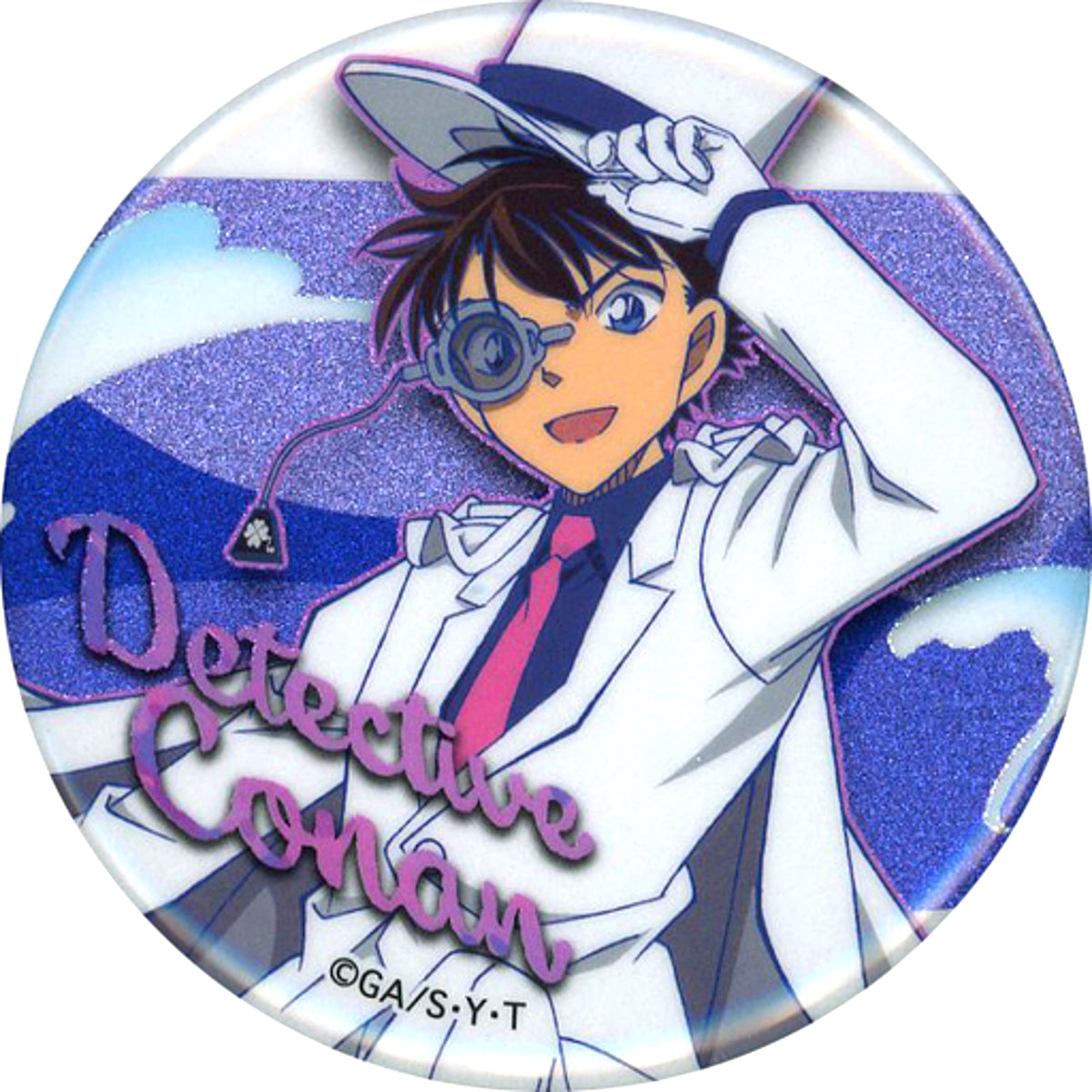 B. Kaito Kid Detective Conan Trading Glitter Button Seven & i Limited [USED]