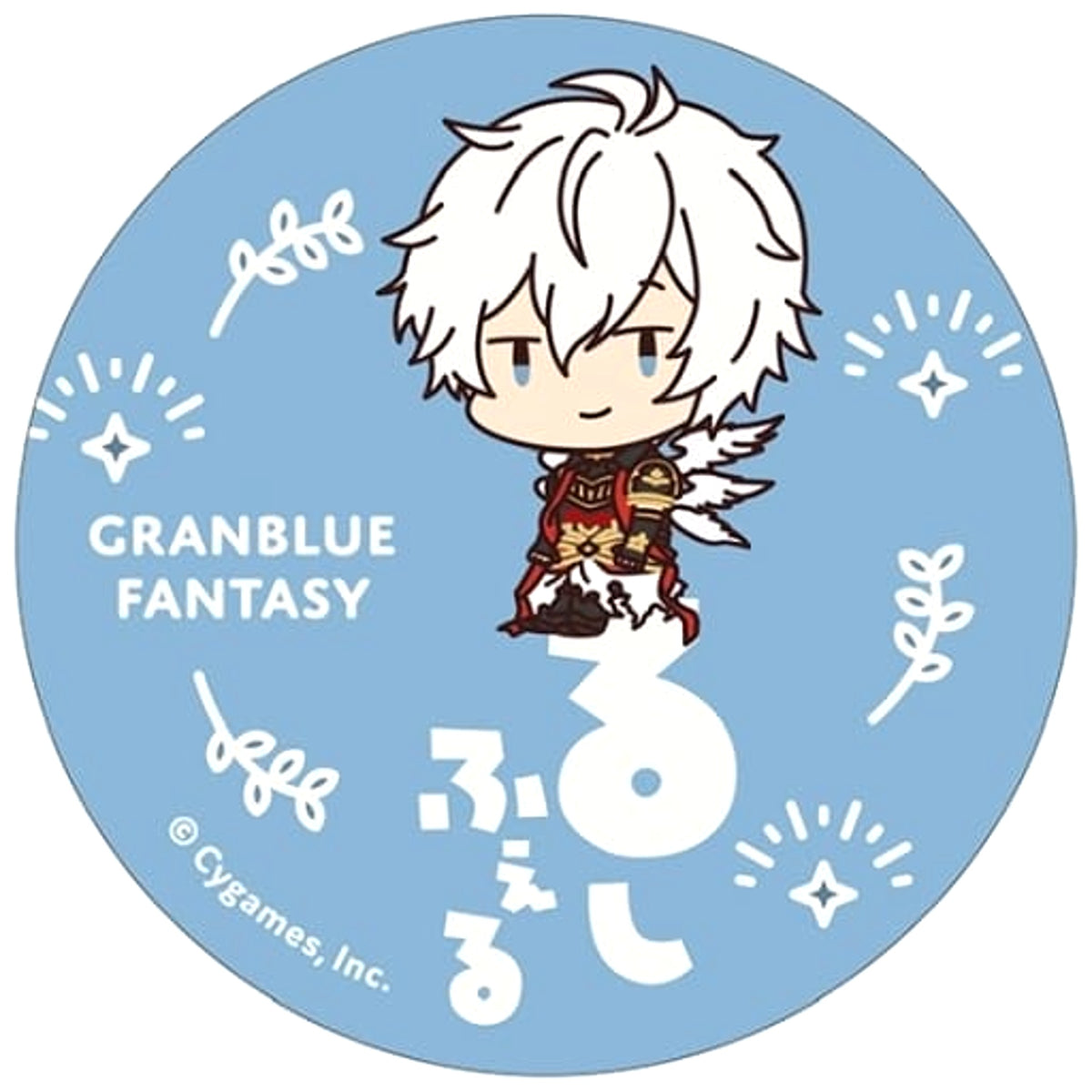Granblue Fantasy Lucifer Onamae Pitanko Can Badge Collection Buttons [USED]