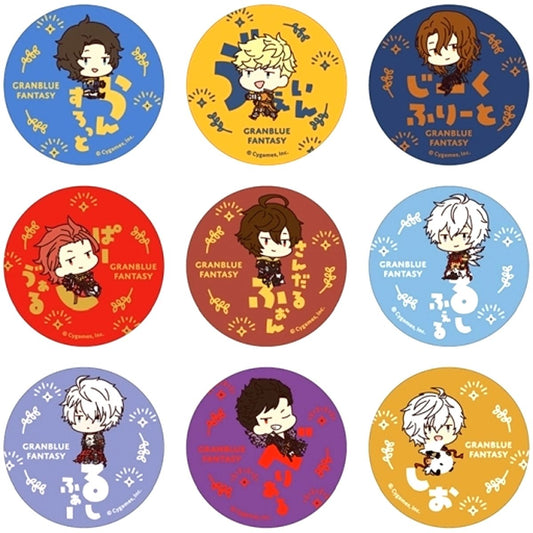 Set of 9 GRANBLUE FANTASY Onamae Pitanko Button Collection [USED]