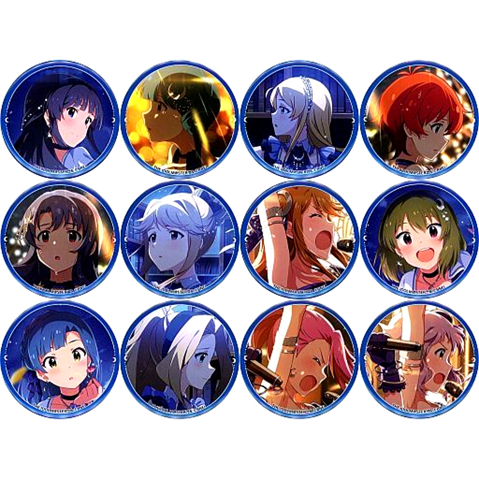 Set of 12 The Idolmaster Million Live! Theater Days 6th Anniversary in AKIHABARA Trading Badge LIVE THEATER FORWARD Series B [USED]