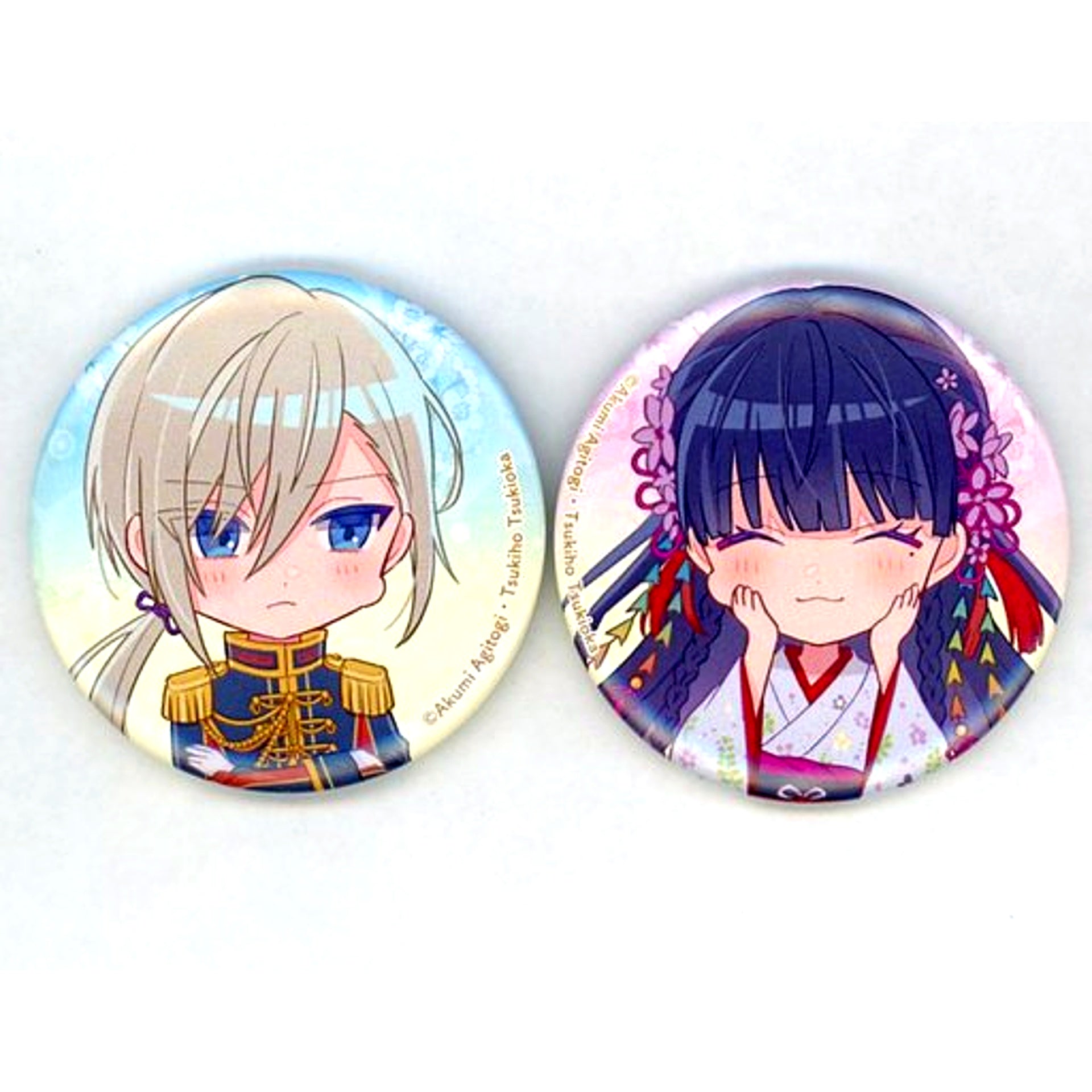 Kiyoka Kudo & Miyo Saimori My Happy Marriage Set of 2 Buttons Two's Good Friends Candy Set [USED]