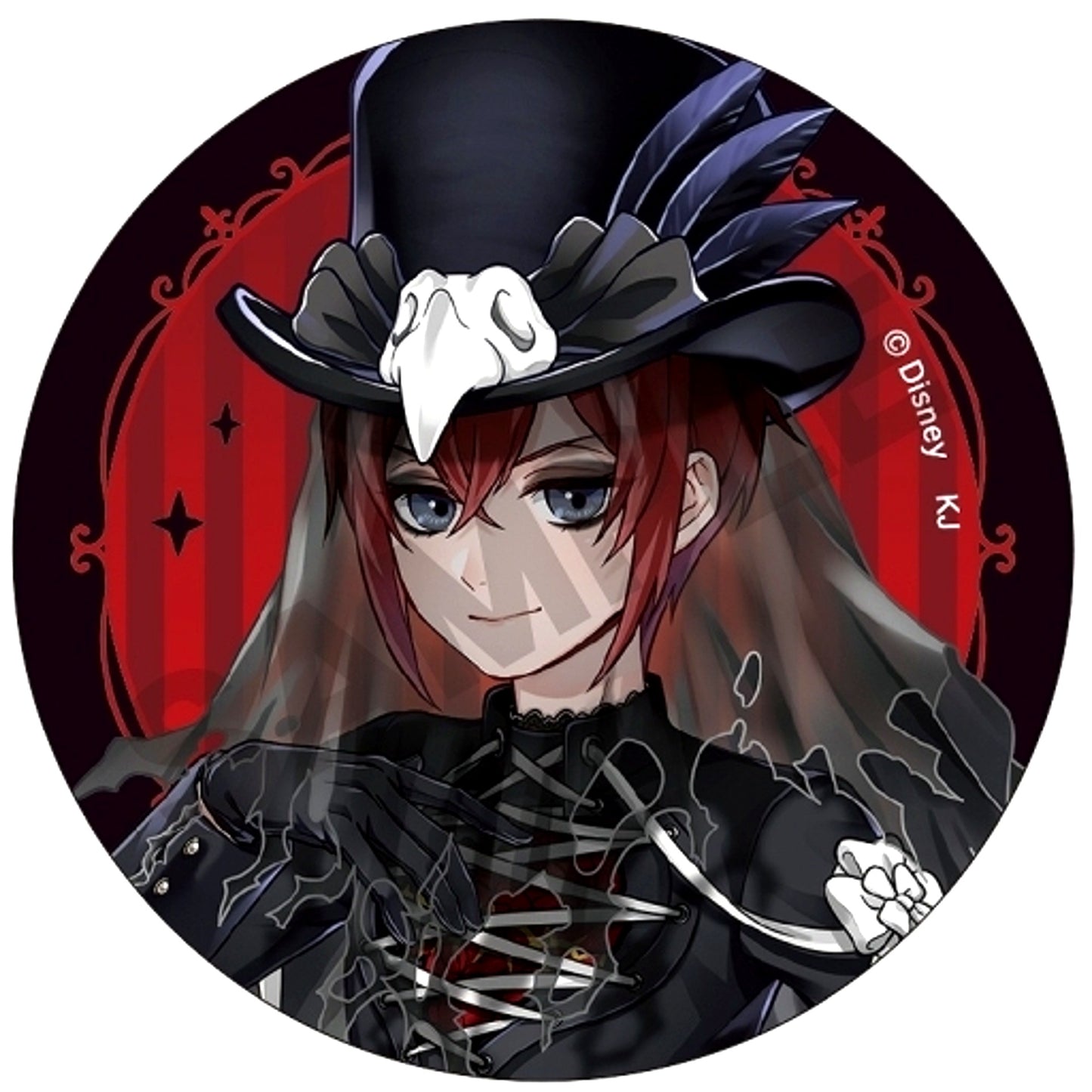 Riddle Rosehearts Normal Twisted Wonderland Trading Button Vol.1 Scary Dress Ver. [USED]