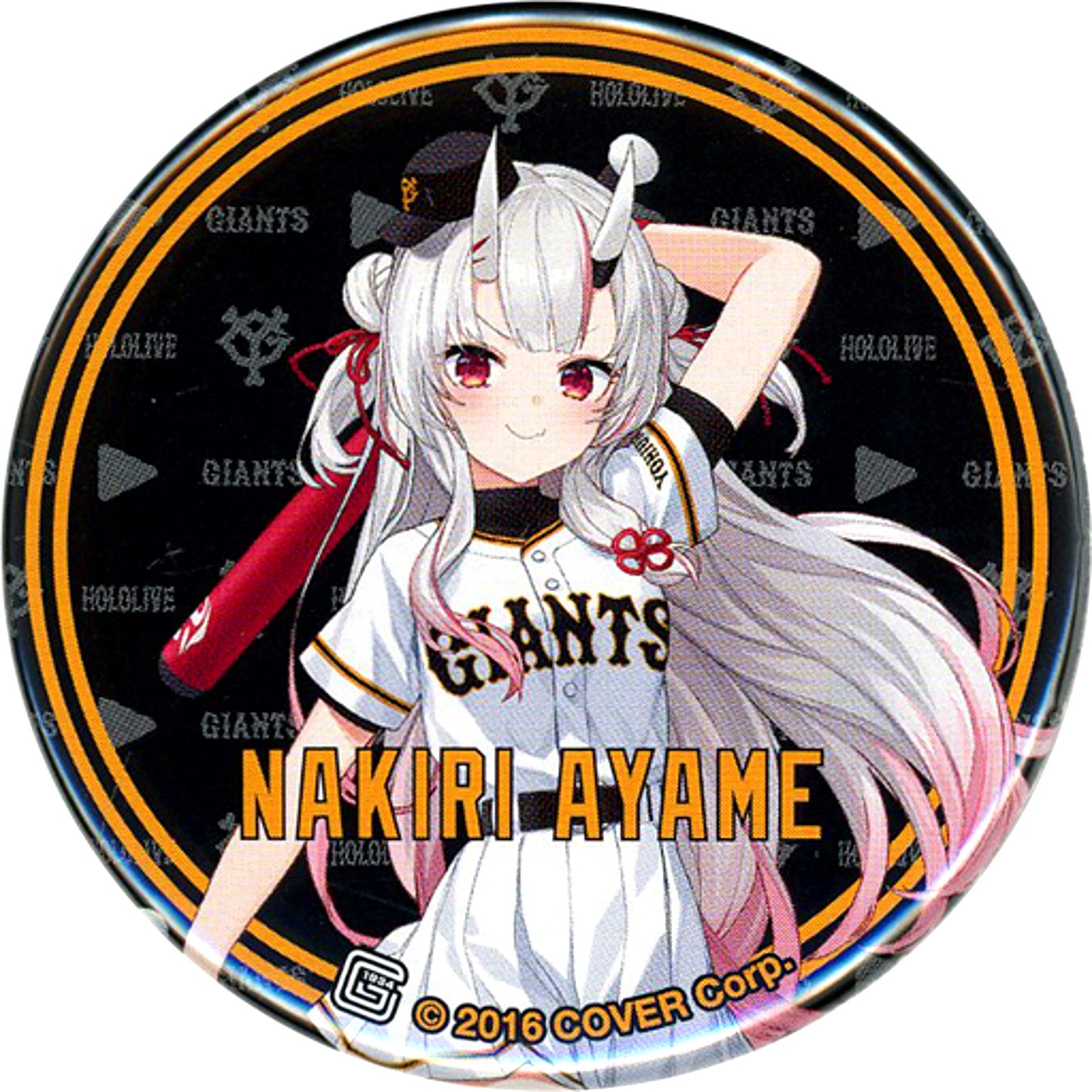 Nakiri Ayame Virtual YouTuber Hololive Button Yomiuri Giants x Hololive [USED]