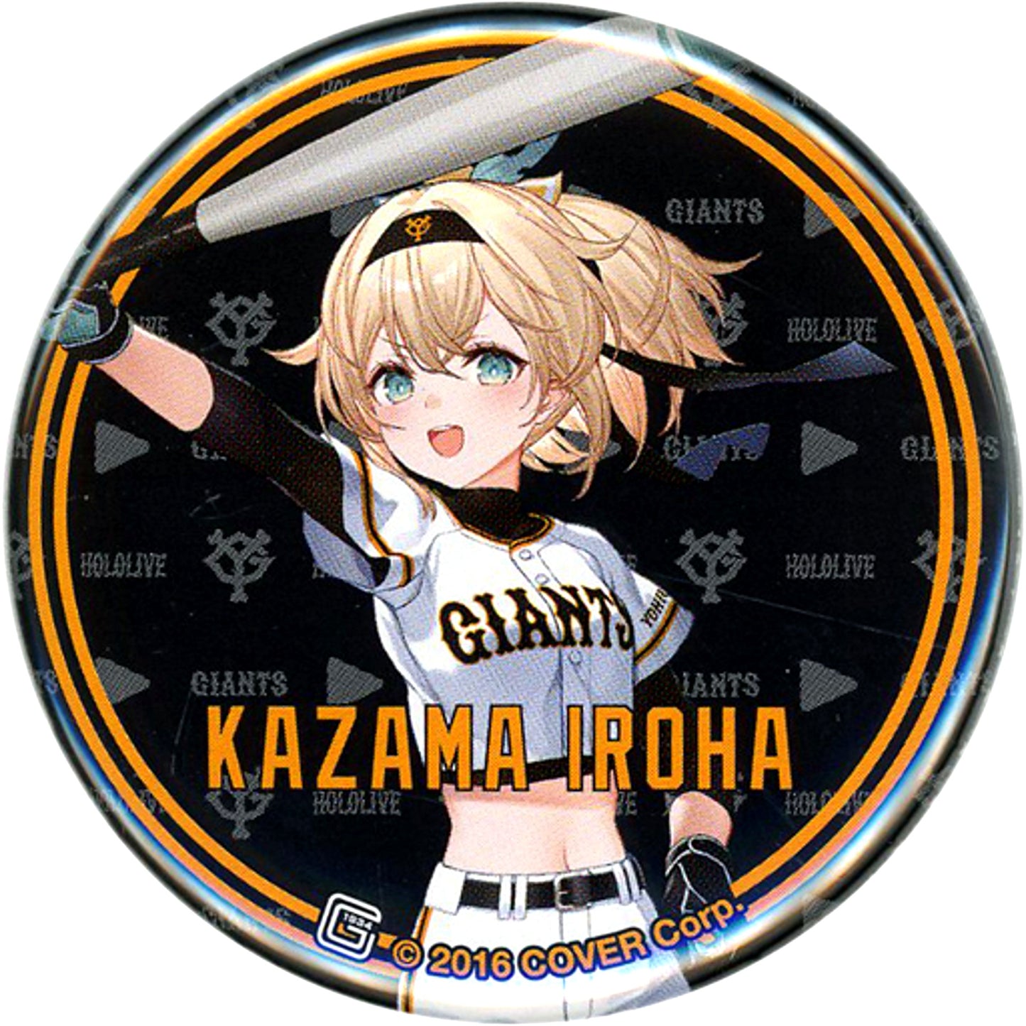 Kazama Iroha Hololive Button Yomiuri Giants x Hololive [USED]