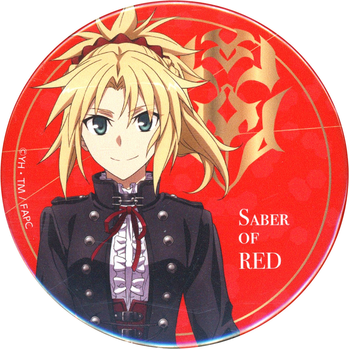 Saber of Red Fate/Apocrypha Epilogue Event Trading Button [USED]