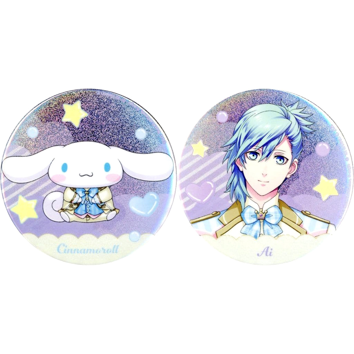 Cinnamoroll Ai Mikaze Sanrio Characters X Uta no Prince-sama Shining Live Big Button Set Happy Smiling Stage Ver. [USED]