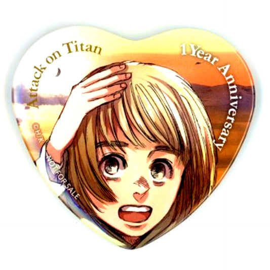 Armin Arlert Attack on Titan 1st Anniversary Conclusion Flower Series Vol 2 Purchase Bonus Memorial Heart Button [USED]