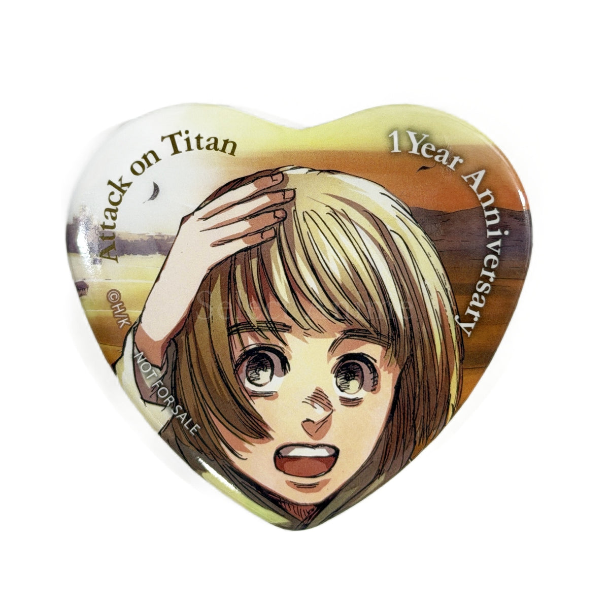 Armin Arlert Attack on Titan 1st Anniversary Conclusion Flower Series Vol 2 Purchase Bonus Memorial Heart Button [USED]