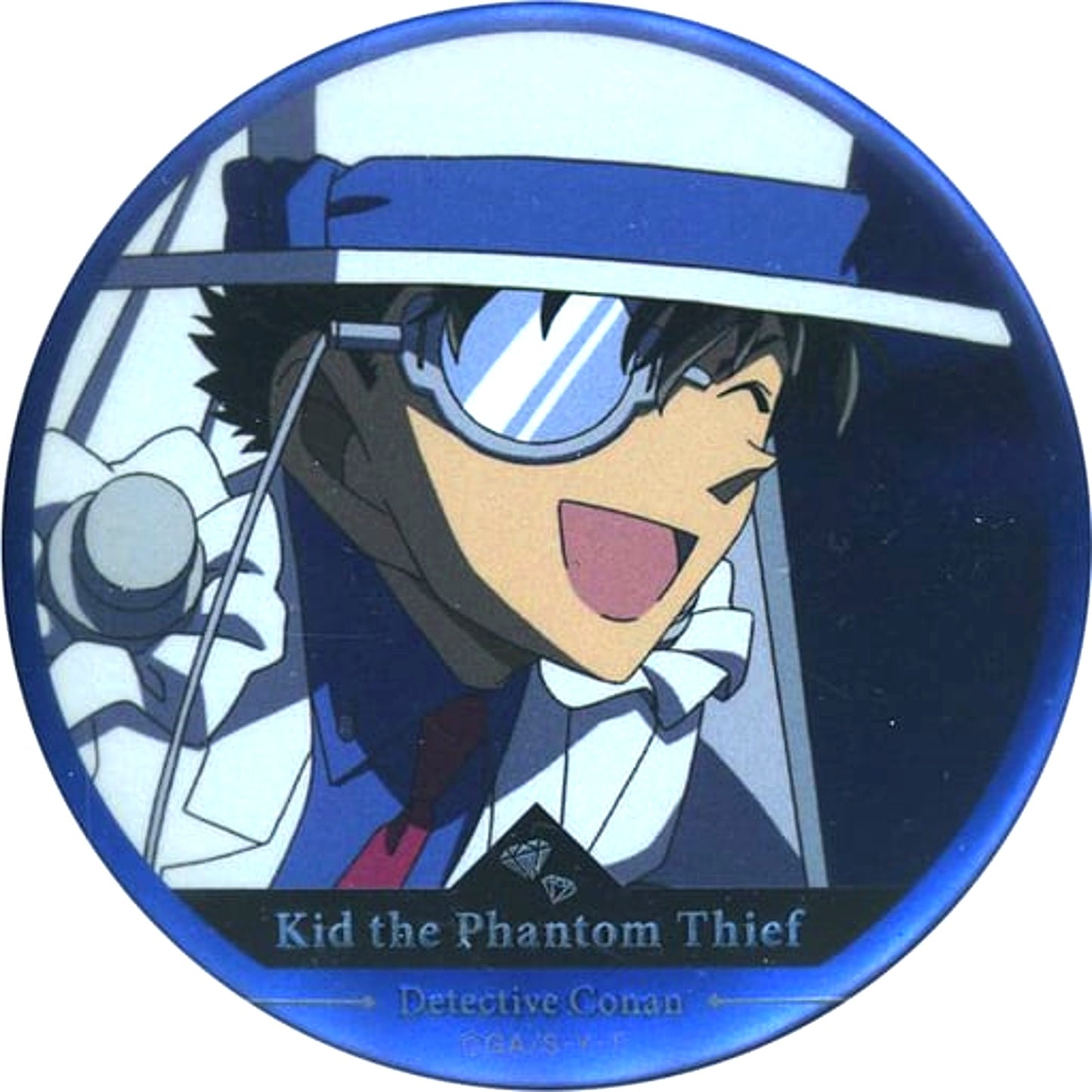 Phantom Thief Kid Smile Detective Conan Plaza Trading Jewelry Button Conan and Kid [USED]