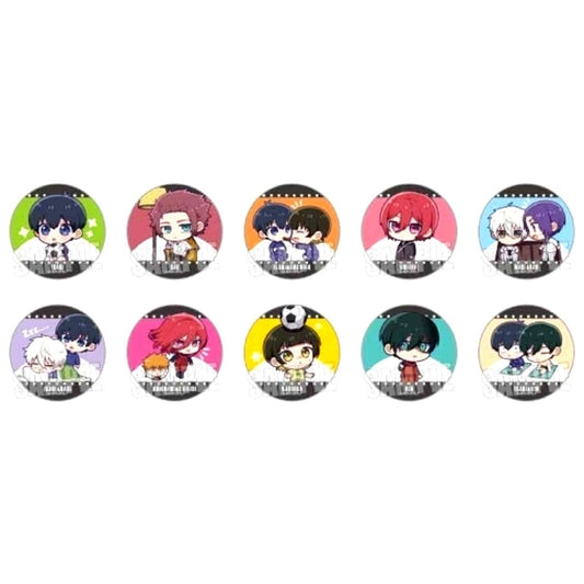 Set of 10 Blue Lock Puchimemo! Trading Button Badge [USED]
