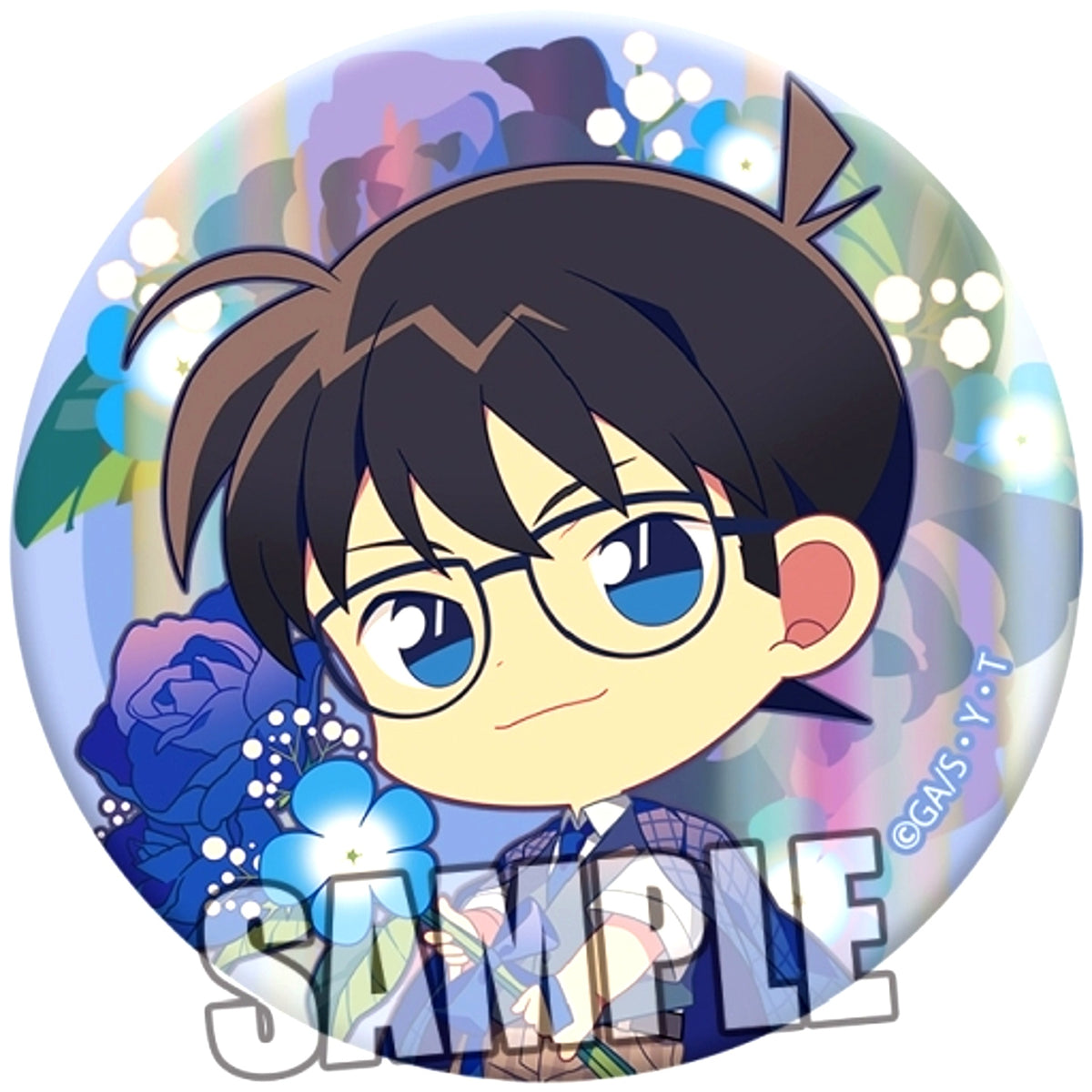 Conan Edogawa Special Ver. Detective Conan Trading Button Flower For You Ver. [USED]