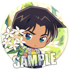 Heiji Hattori Special Ver. Detective Conan Trading Button Flower For You Ver. [USED]