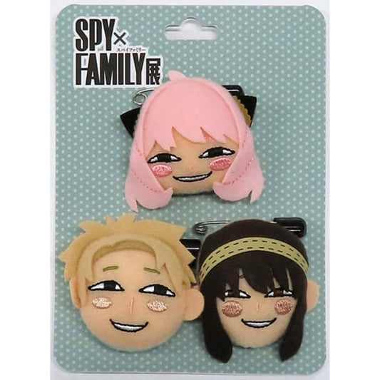 Anya Forger & Others SPY x FAMILY Set of 3 Relaxed Smile Face Badge Spy X Family Exhibition Limited [USED]