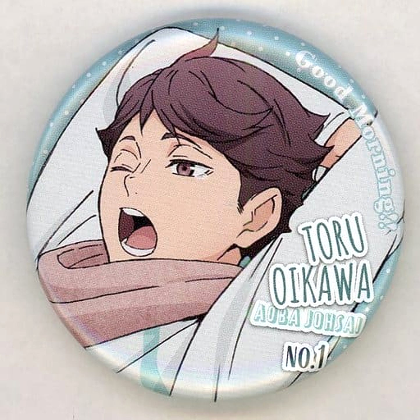 Toru Oikawa Haikyu!! Morning Button [USED]
