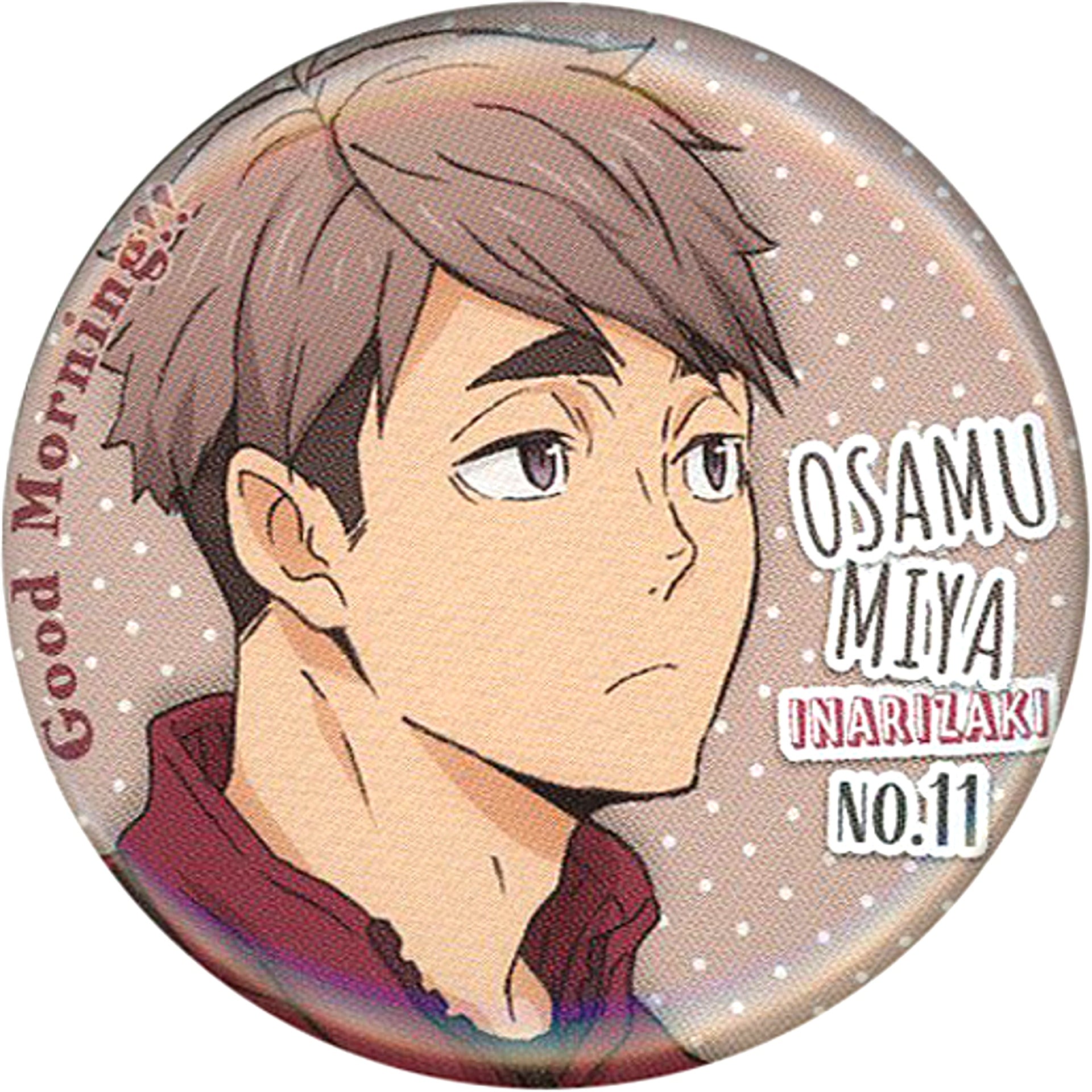 Osamu Miya Haikyu!! Morning Button [USED]