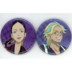 Tokyo Revengers Haitani Brothers Can Badge Set Kenran Rock Shibuya Pop-Up Shop Jack 2023 Village Vanguard Limited Set of 2 Buttons [USED]