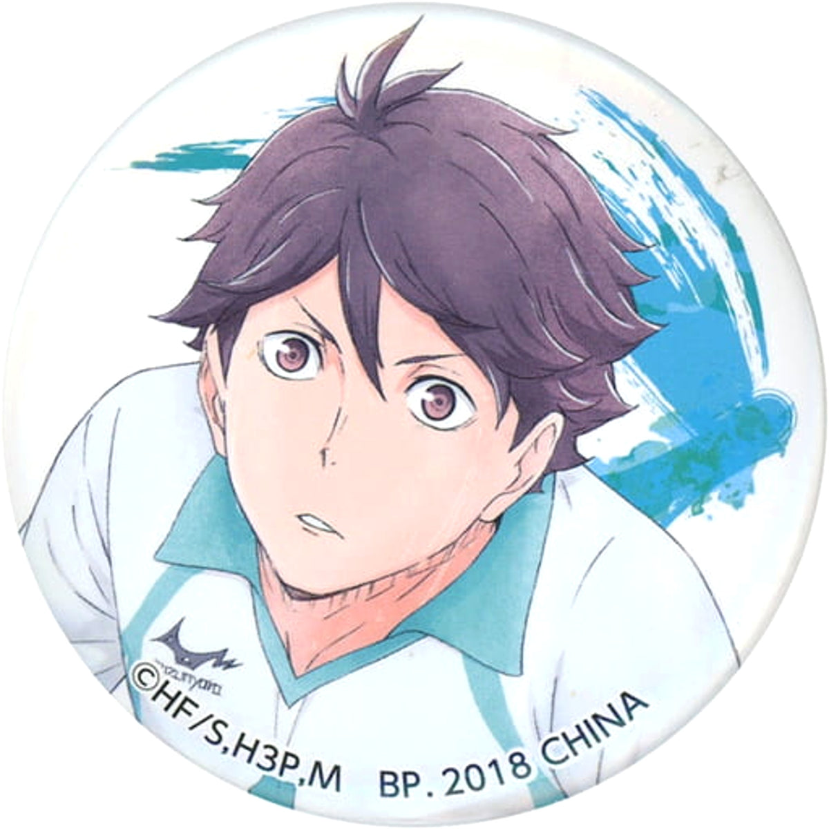 Haikyu!! Toru Oikawa A Ver. Ichiban Kuji Match Breathing Can Badge A Ver. Last One Prize Buttons [USED]