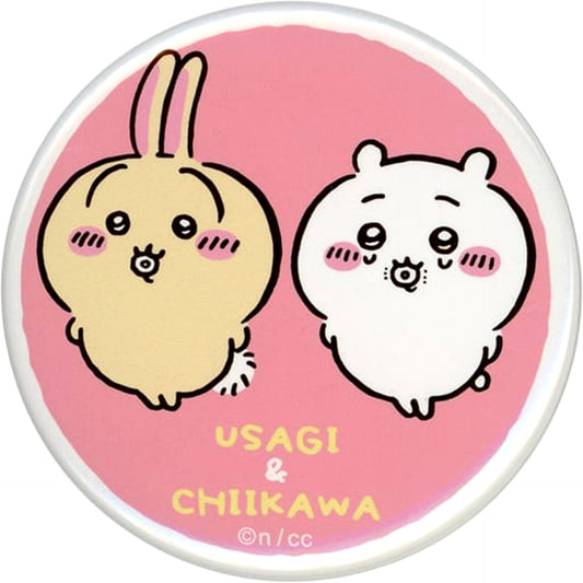 Chiikawa: Nanka Chiisakute Kawaii Yatsu Chiikawa Rabbit Pink Trading Can Badge Chikawa Friends Buttons [USED]