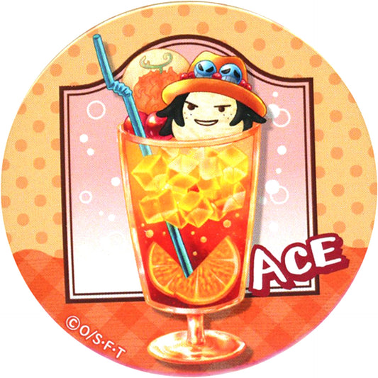 Portgas D. Ace One Piece Hane a break! Series Cream Soda Clip Button [USED]