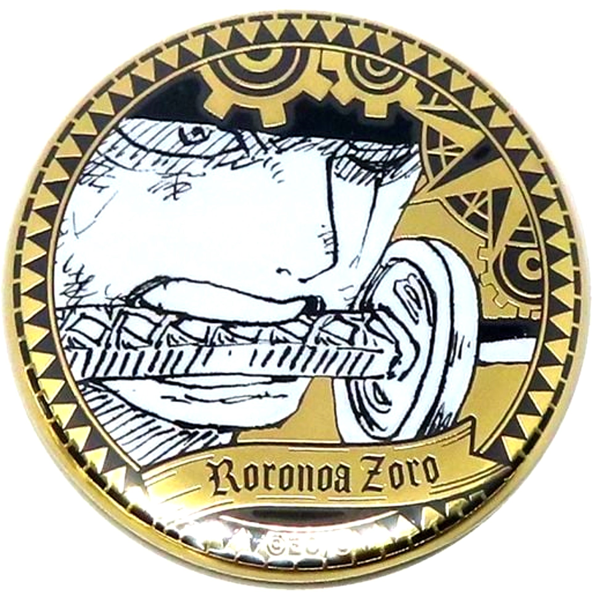 Roronoa Zoro One Piece Gold Button Collection [USED]