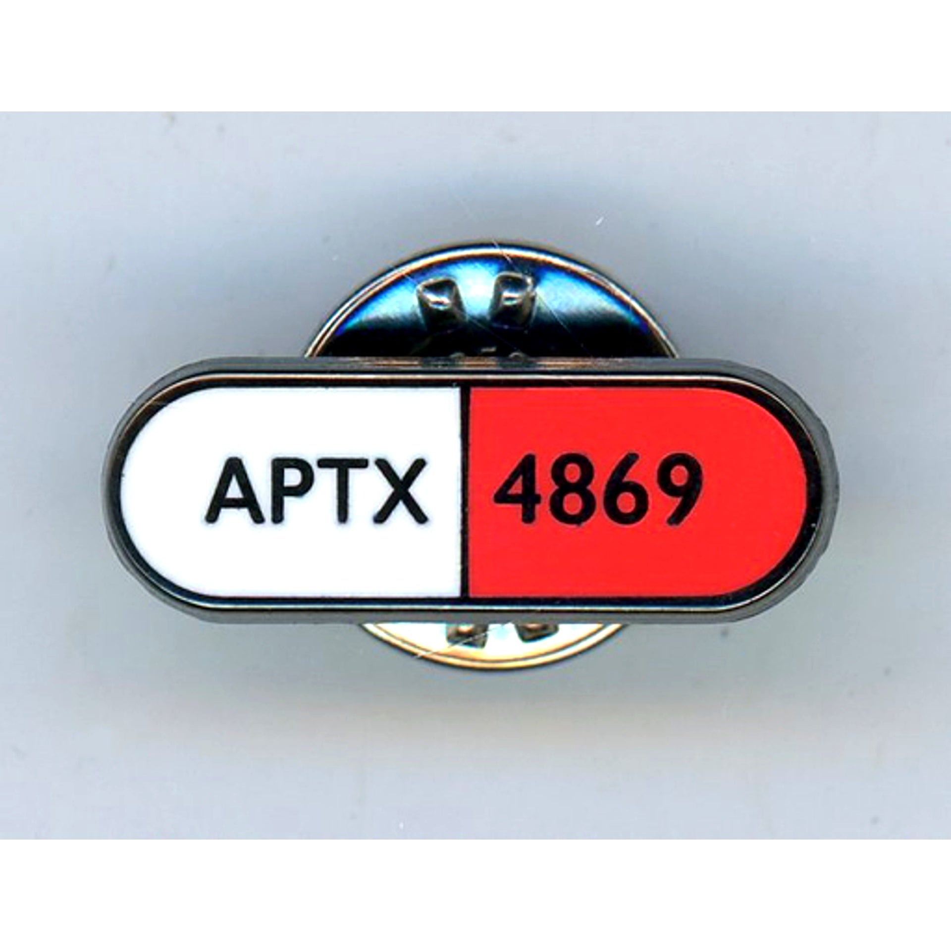 Apotoxin APTX4869 Detective Conan Pin Badge Conan Detective Agency Limited [USED]