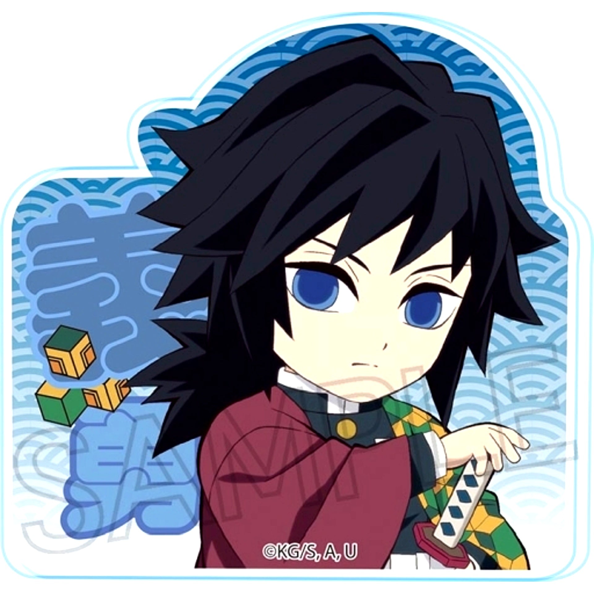Giyu Tomioka Demon Slayer: Kimetsu no Yaiba Acrylic Clip Badge [USED]