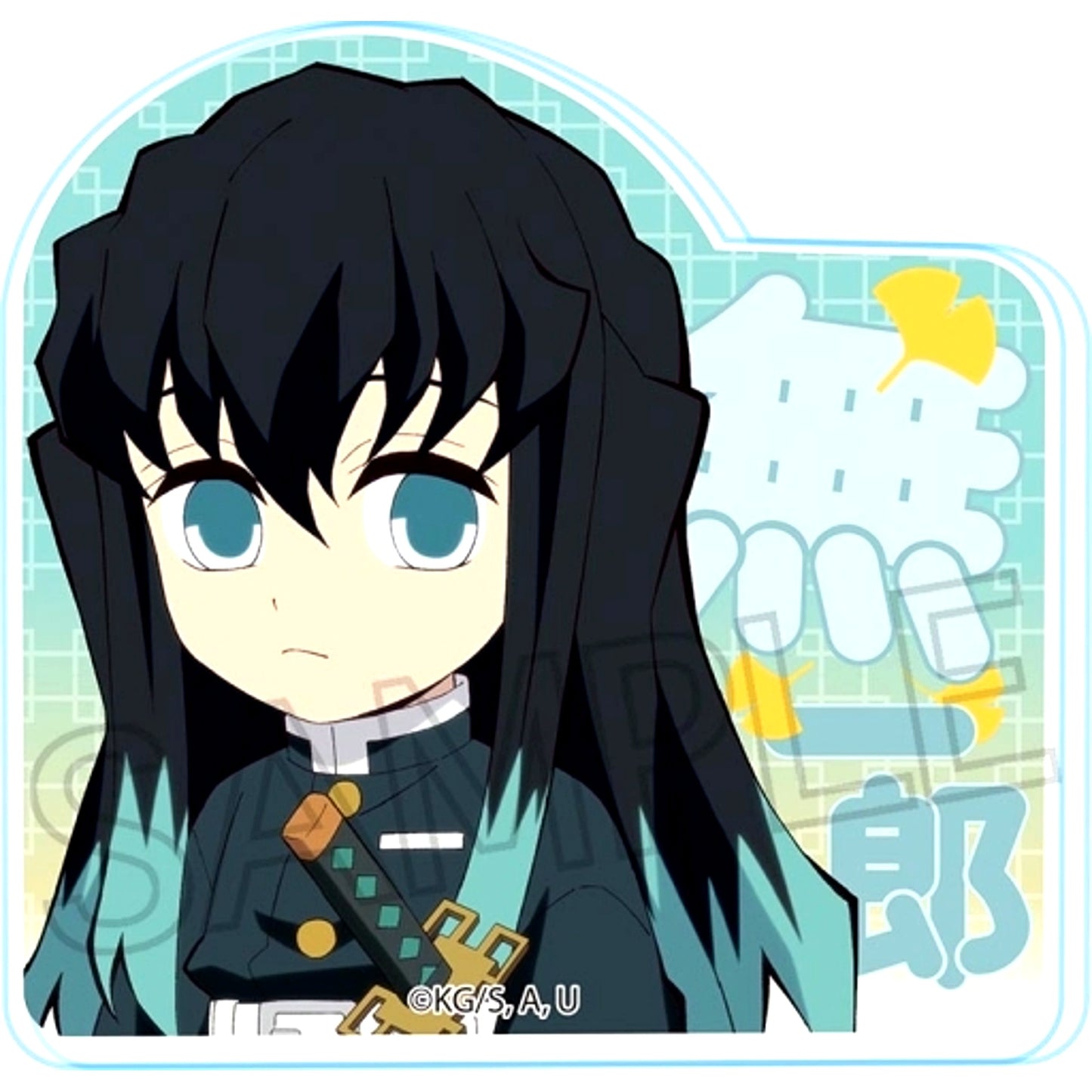 Muichiro Tokito Demon Slayer Acrylic Clip Badge [USED]