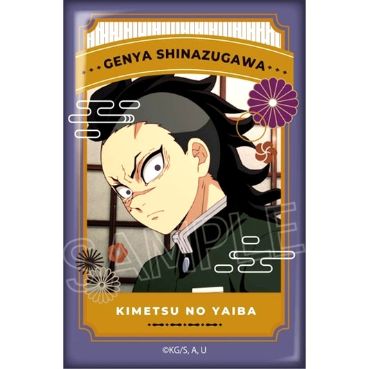 Genya Shinazugawa Demon Slayer: Kimetsu no Yaiba Square Button Swordsmith Village Arc [USED]
