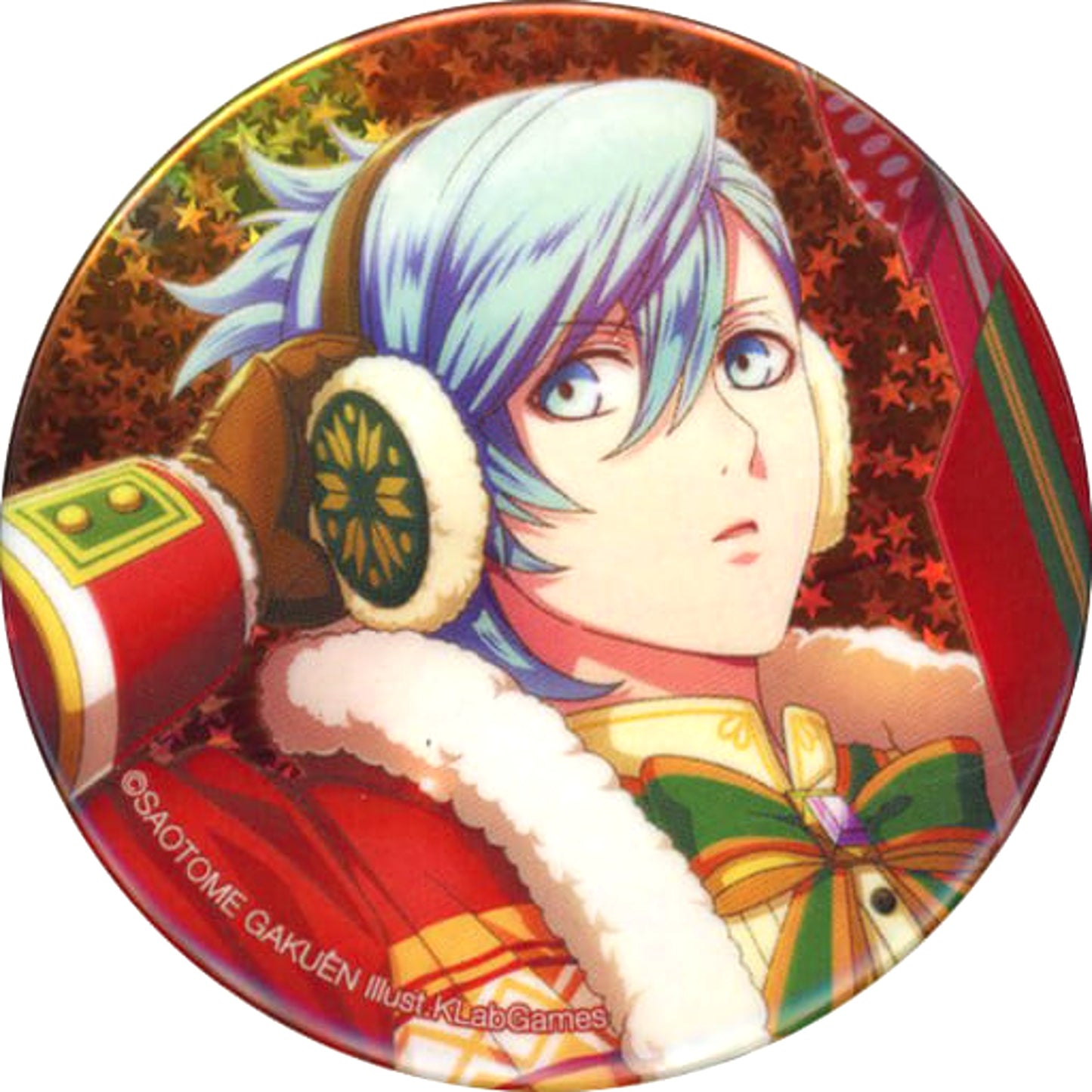 Uta no Prince Sama Shining Live Ai Mikaze Snow Stars Christmas Trading Star Hologram Can Badge Ai Mikaze Collection animate Limited Buttons [USED]
