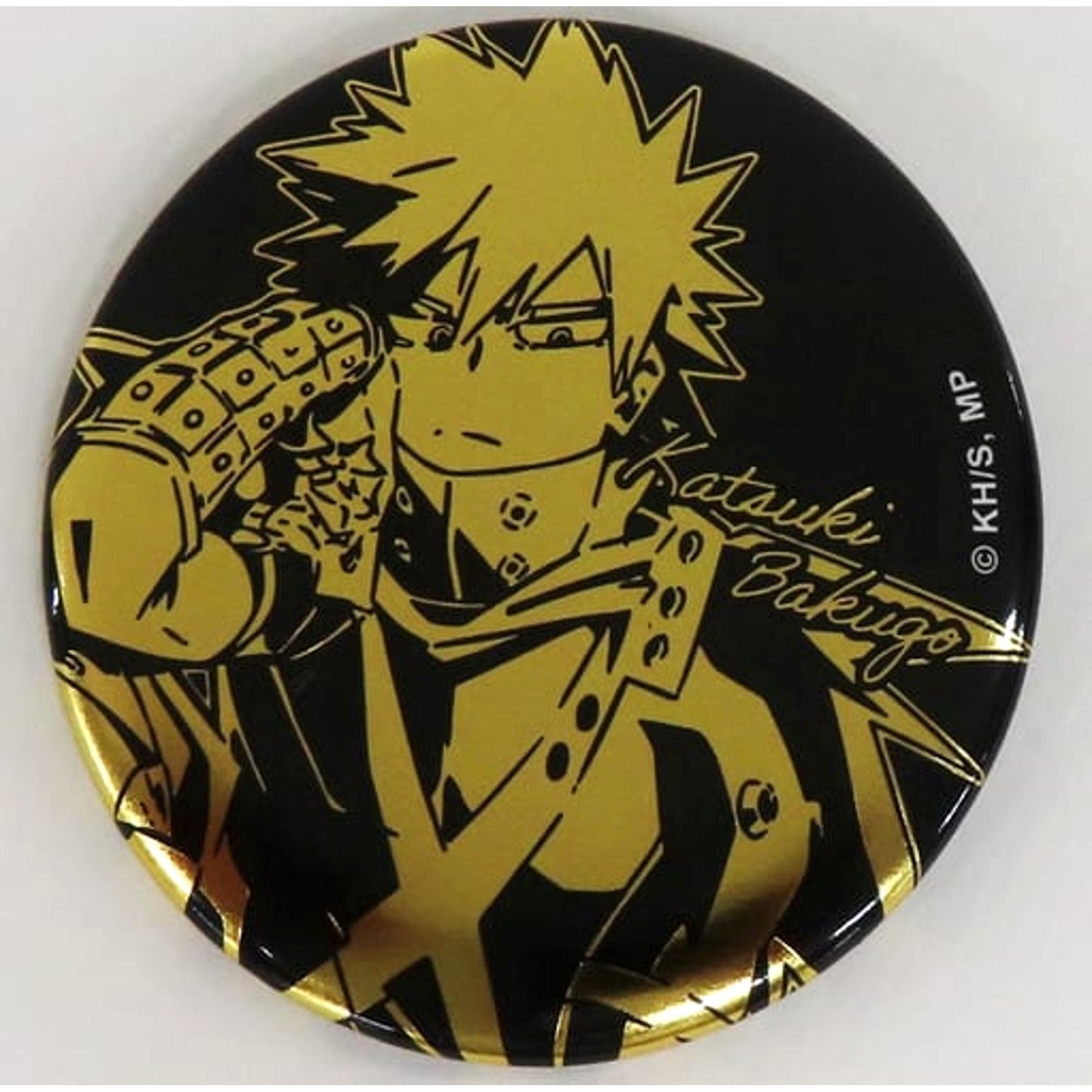 Katsuki Bakugo Foil Stamped My Hero Academia Random Button Sit! Chair! Foil Stamping & Line Drawing Glitter Ver. [USED]