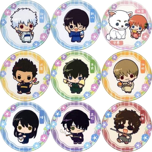 Gintoki Sakata & Others Gintama All 9 Types Set Trading Mini Character Button Pop Up Shop in Marui Limited [USED]