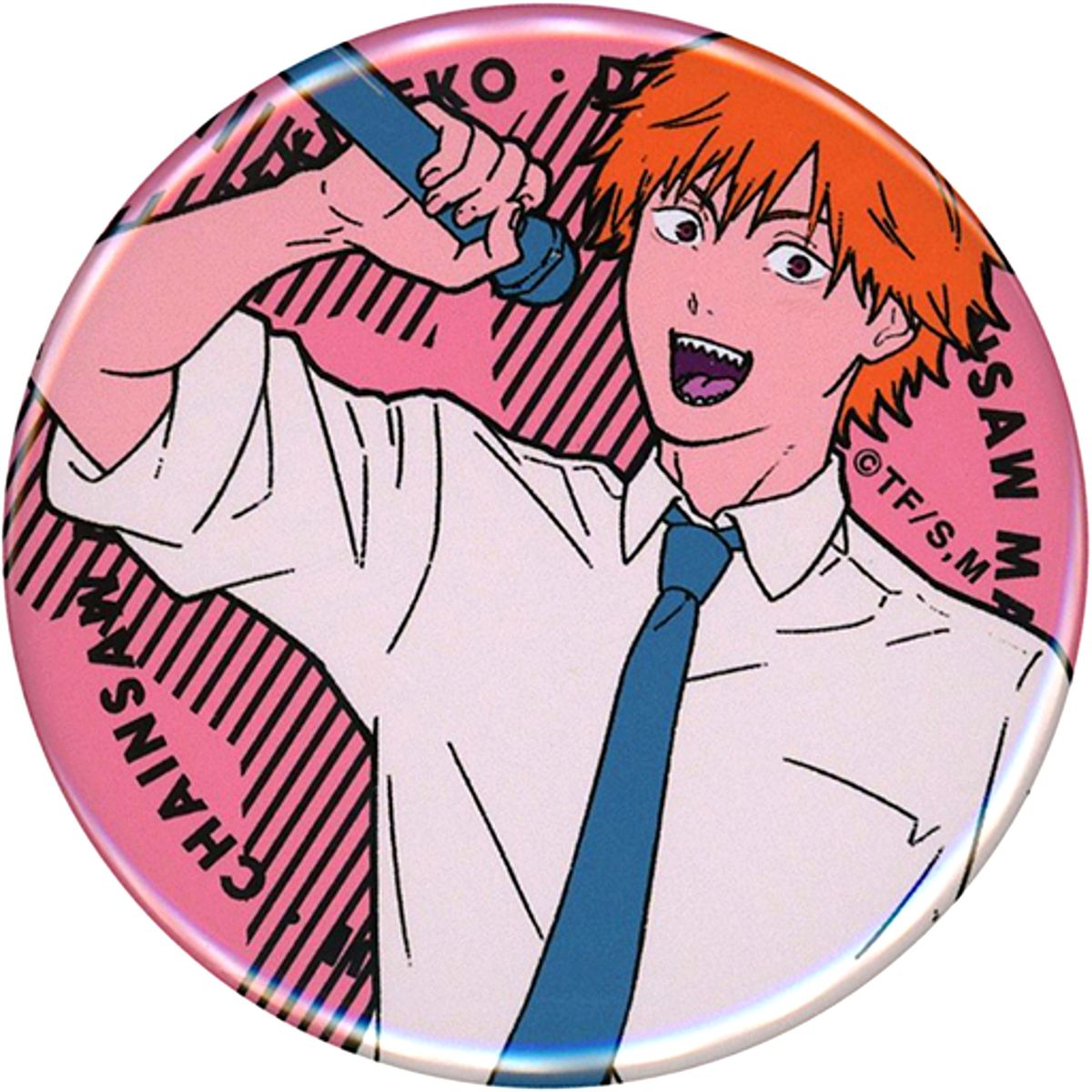 Denji Chainsaw Man x Karaoke Manekineko Trading Button [USED]
