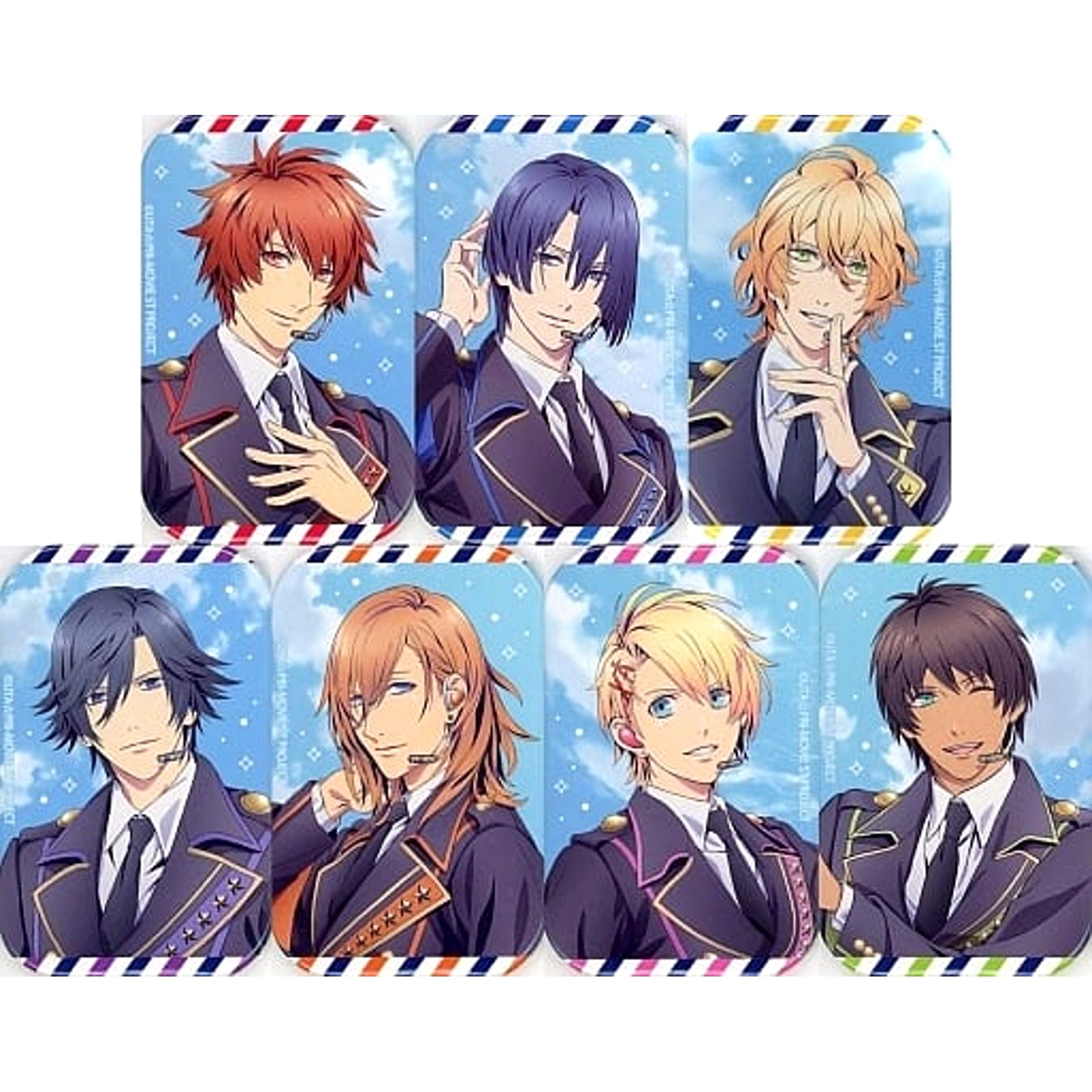 Uta no Prince Sama Otoya Ittoki & Others Trading Can Badge Starish Live Star Treasure Sunshine Limited All 7 Types Set Buttons [USED]