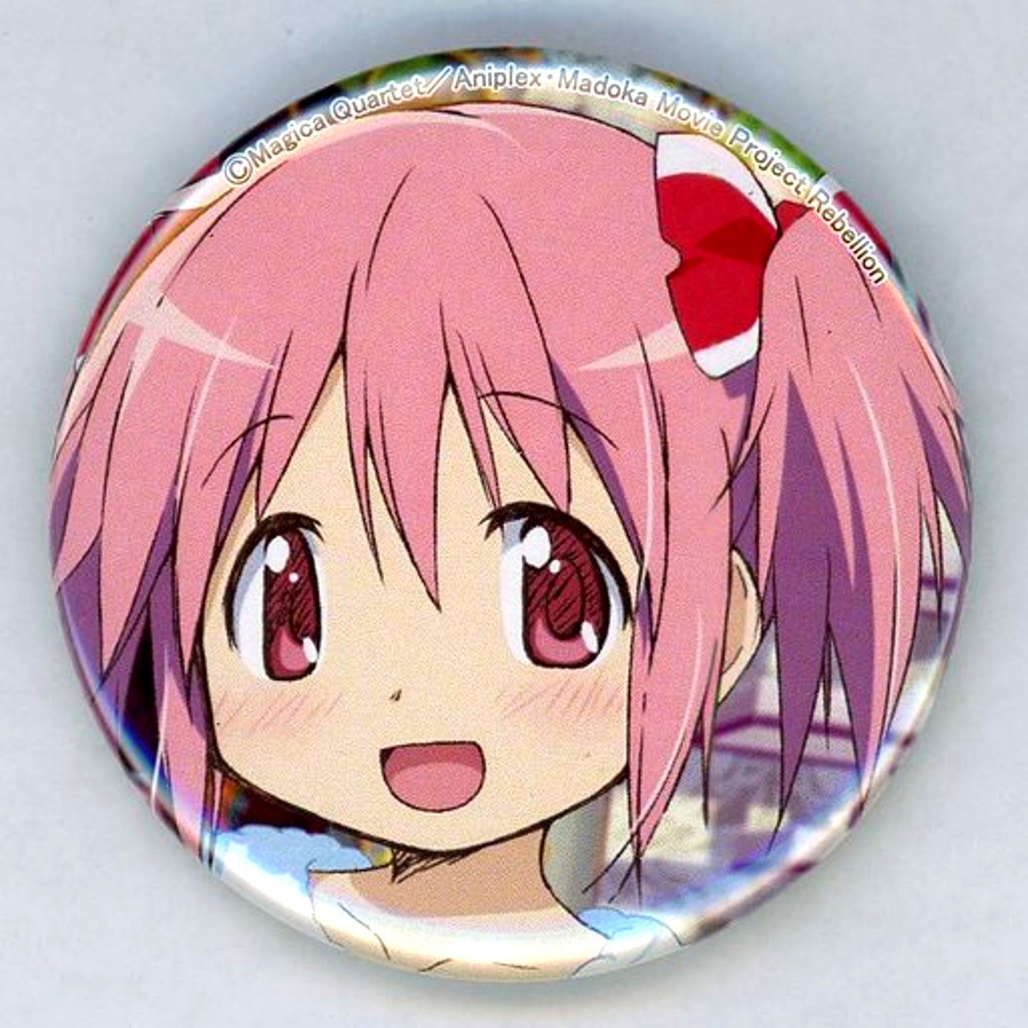 Madoka Kaname Puella Magi Madoka Magica Anisugar Christmas Festa 2015 Button [USED]