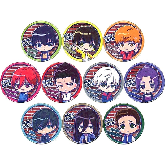 Set of 10 Blue Lock in TSUTAYA POP UP SHOP Hologram Button Casual Outfit Ver. [USED]