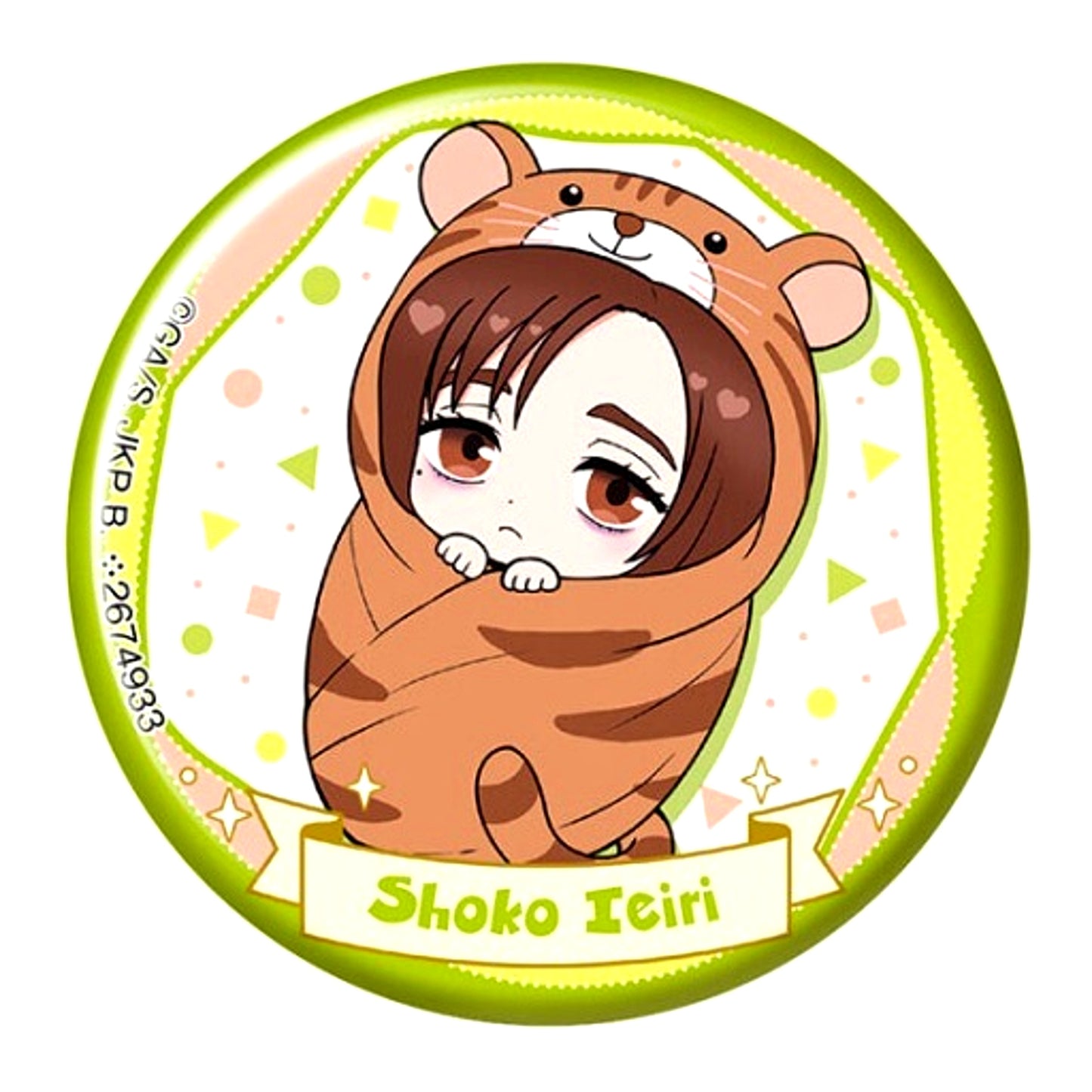 Shoko Ieiri Jujutsu Kaisen Hologram Button Punitop Okurumitaiger Assort Vol.2 [USED]