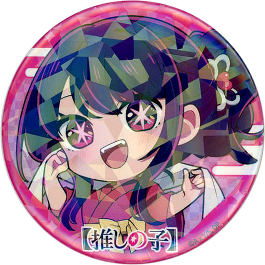Oshi No Ko Ai Hoshino Holo Mini Character Trading Can Badge Bath Ver. Gokurakuyu Raku Spa Gokuraku Oshi no Yu Tour Limited Buttons [USED]