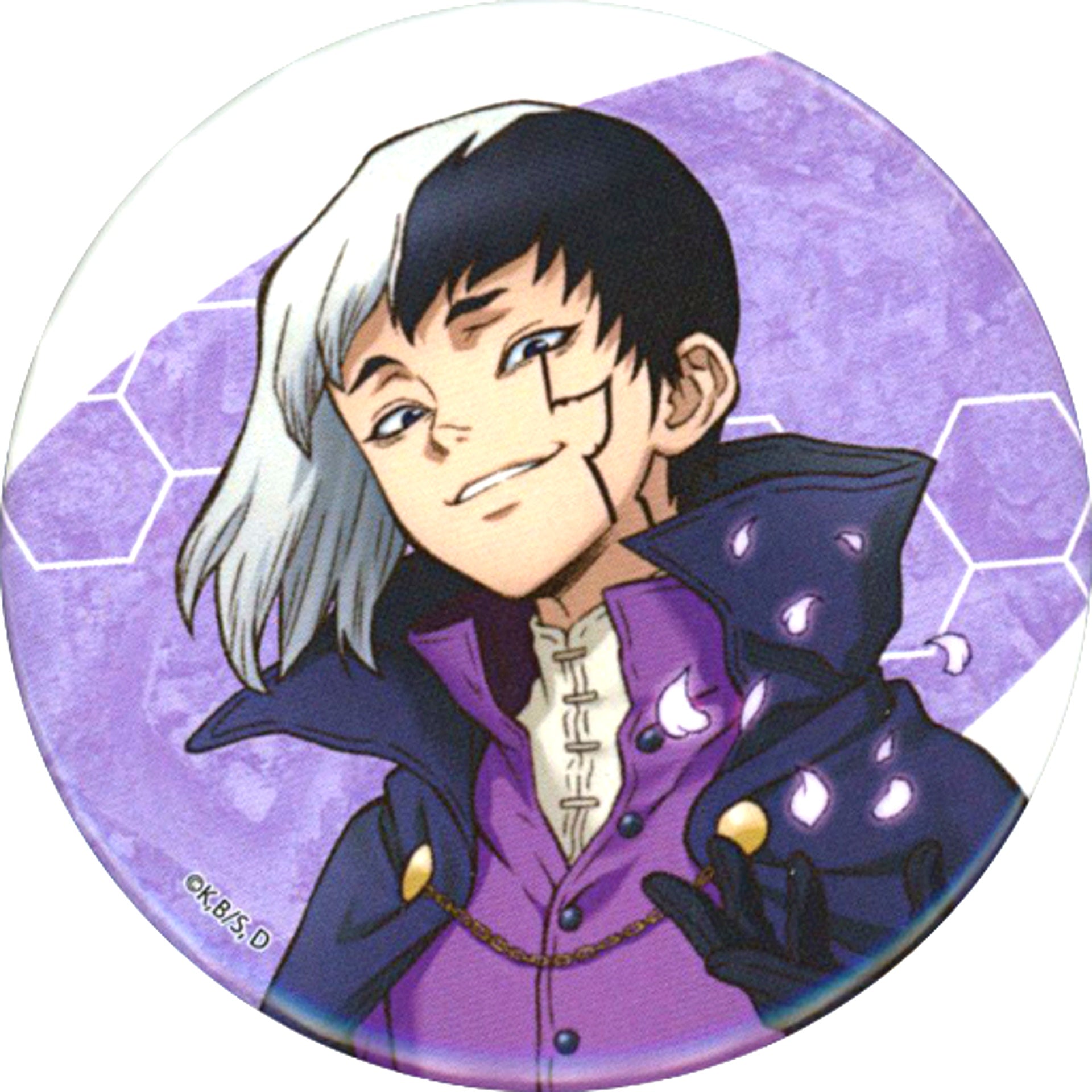 Gen Asagiri Dr. STONE Button eeo Kuji Prize D [USED]