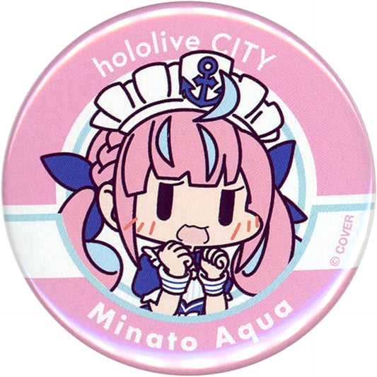 Minato Aqua Virtual YouTuber Hololive Button hololiveCITY ATTRACTIONS [USED]